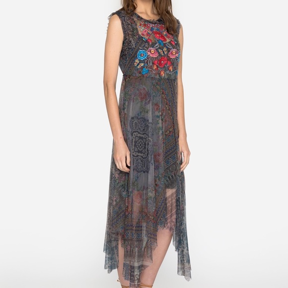 Johnny Was Burnette Mesh Dress - Picture 4 of 6